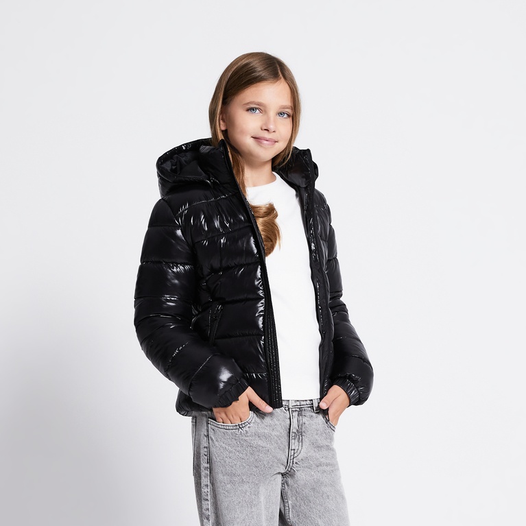 Short puffer jacket "Nikki star" Black
